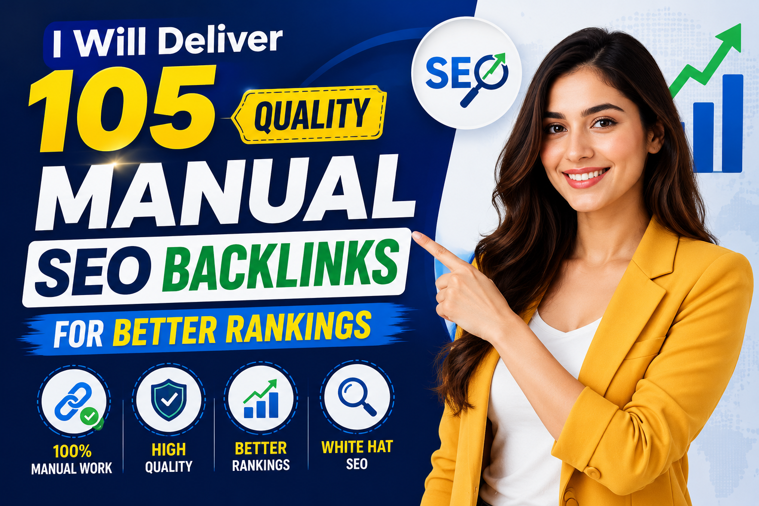 I Will Deliver 105 Quality Manual SEO Backlinks for B...