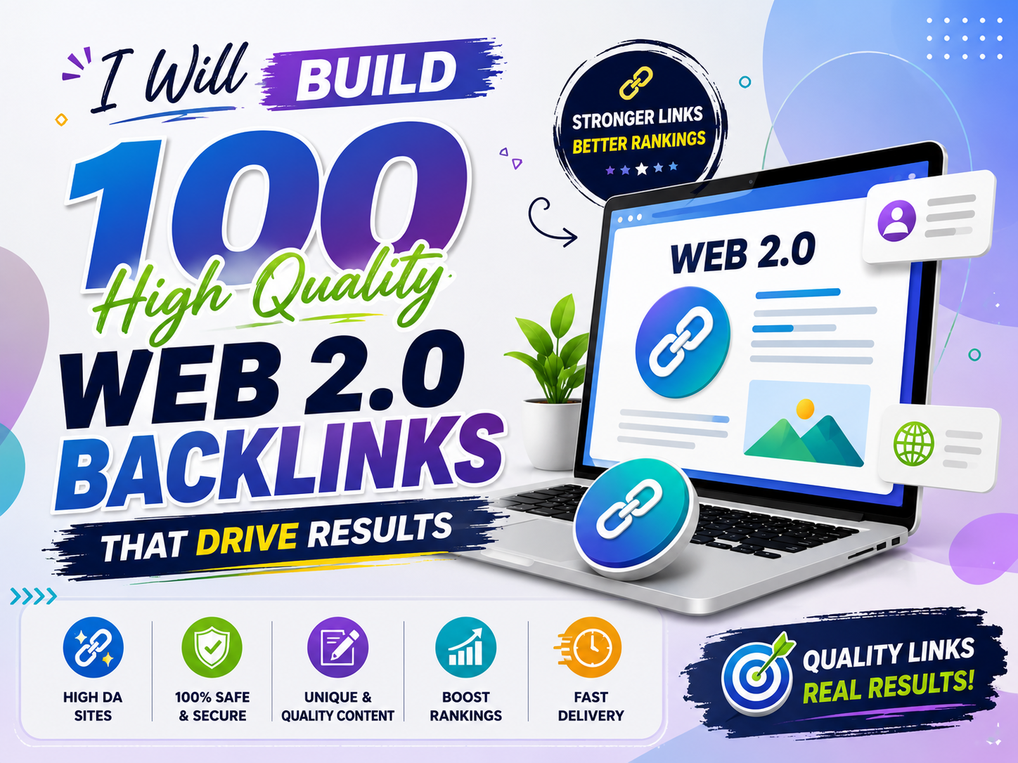 I Will Build 100 High Quality Web 2.0 Backlinks That Drive Results