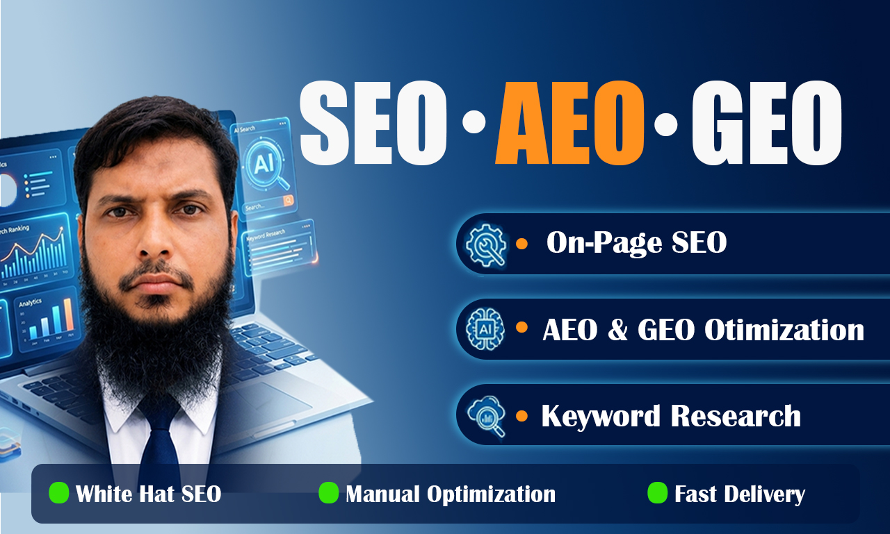 I will do on page SEO, AEO, GEO optimization and ke...