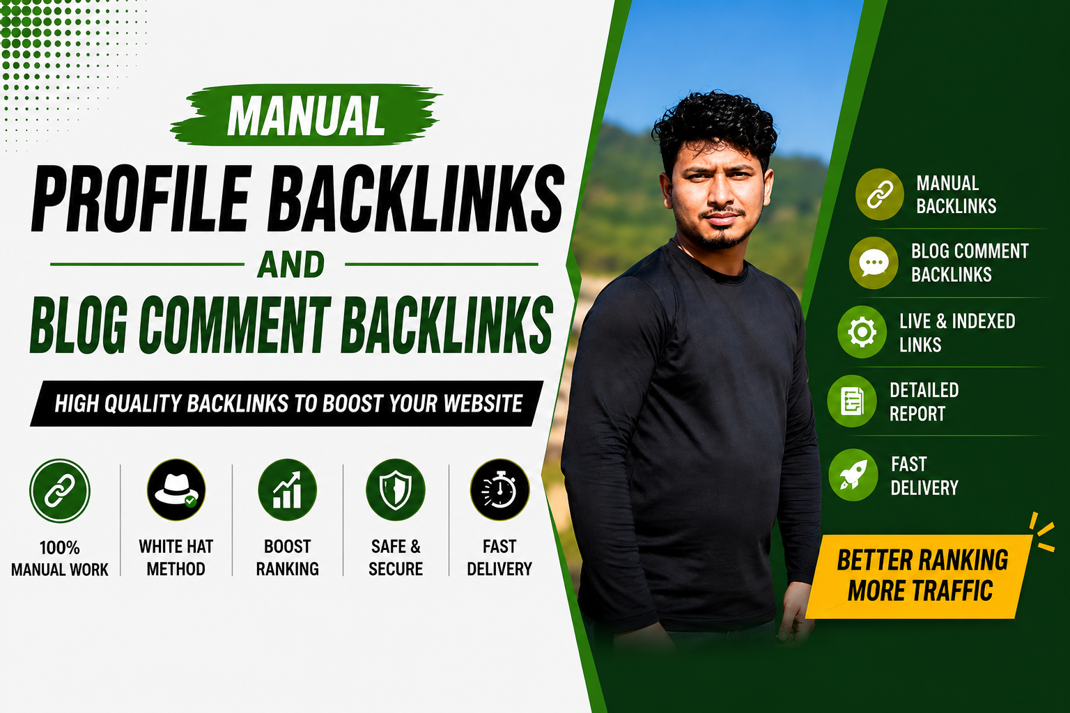 I will create 20 manual profile backlinks for better ...