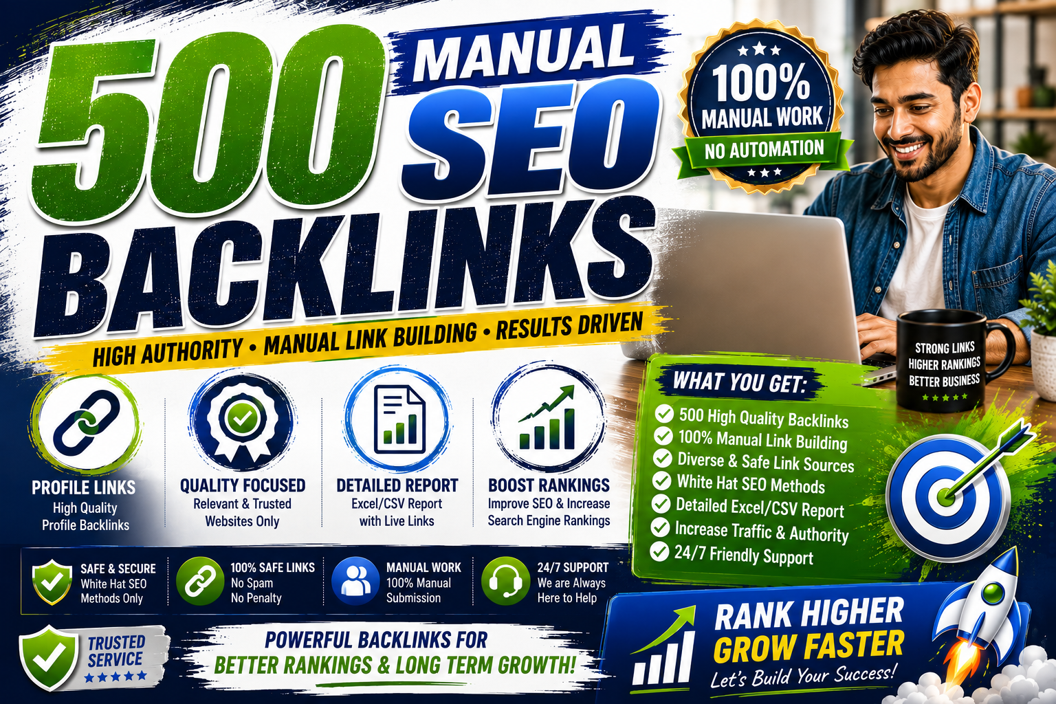 I Will Create 500 High Quality Manual SEO Backlinks f...