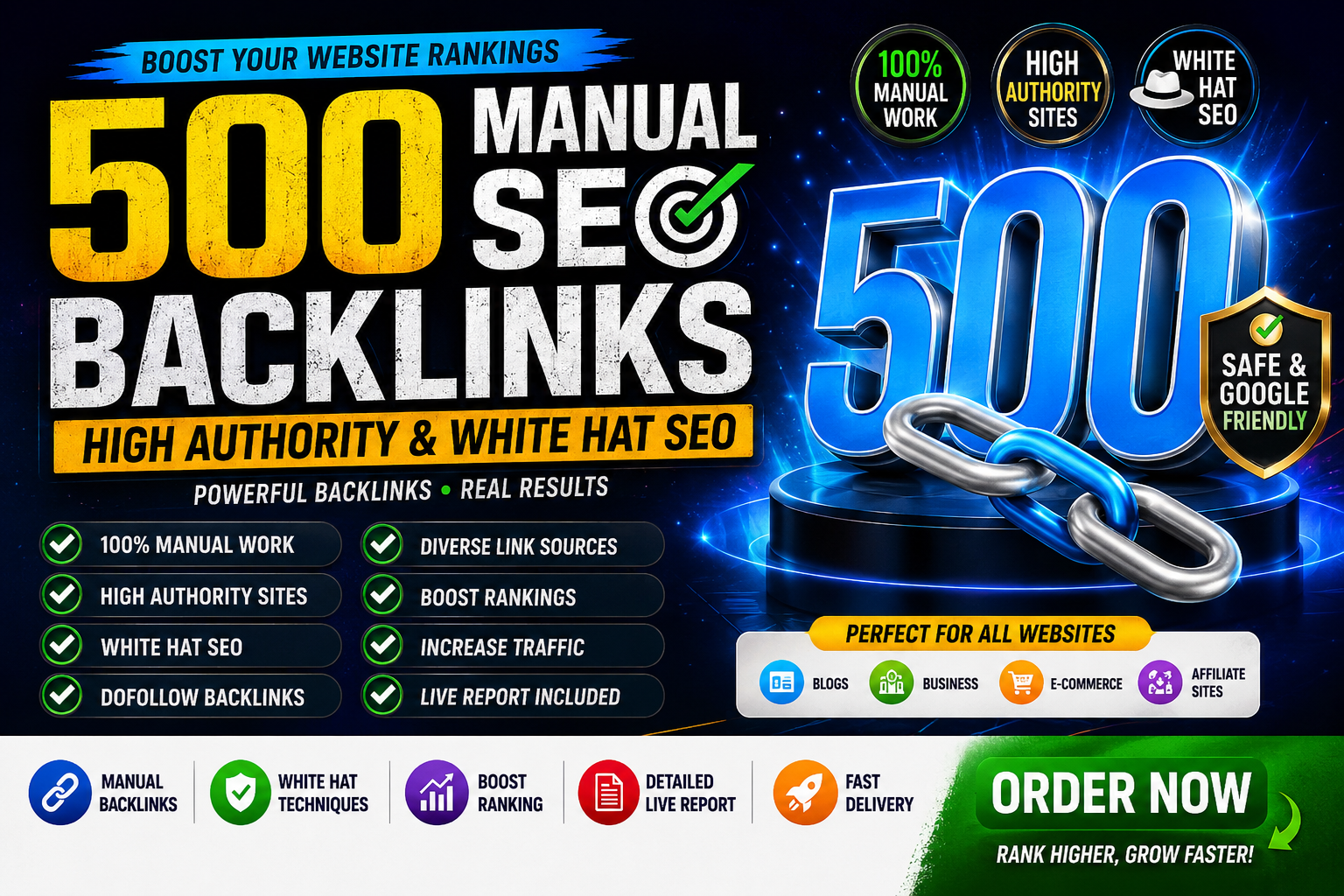 I Will Build 500 High Quality Manual SEO Backlinks to...