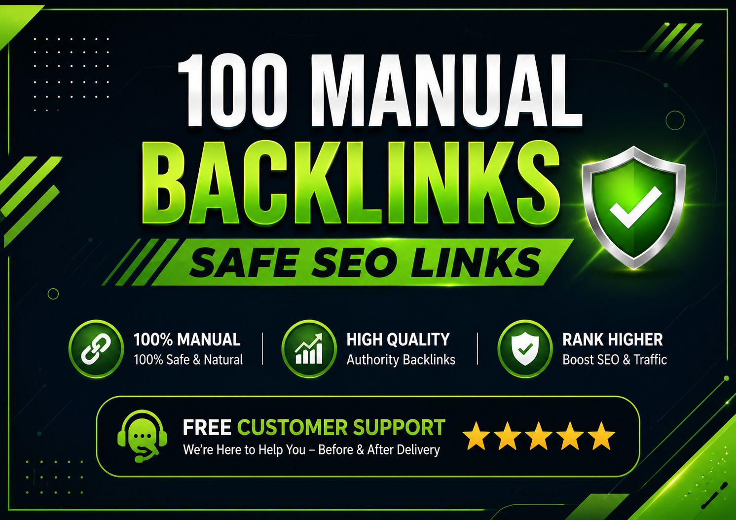 Premium Manual SEO Link Building Service 
