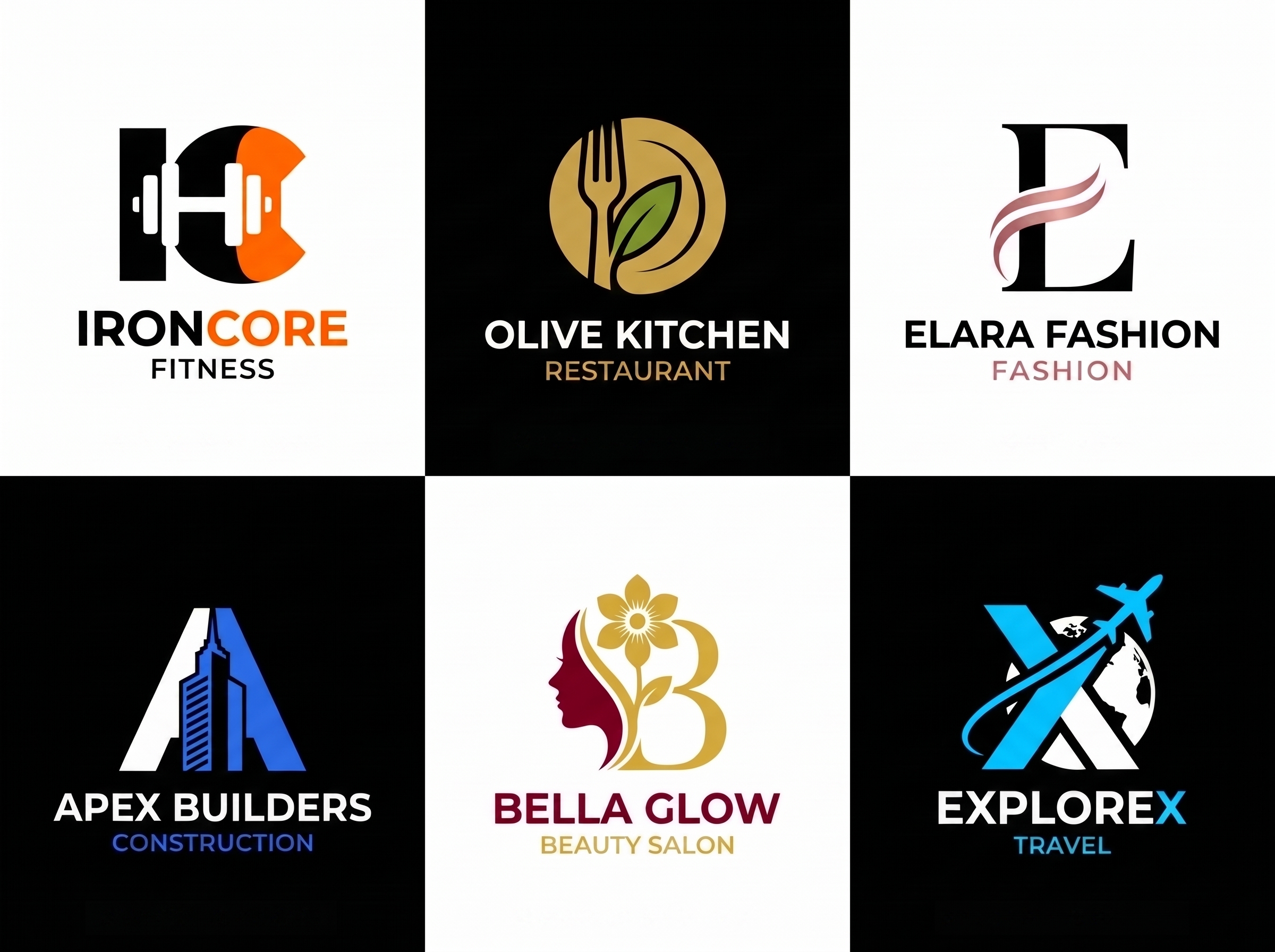 I will design 3 premium minimalist logo concepts for your business