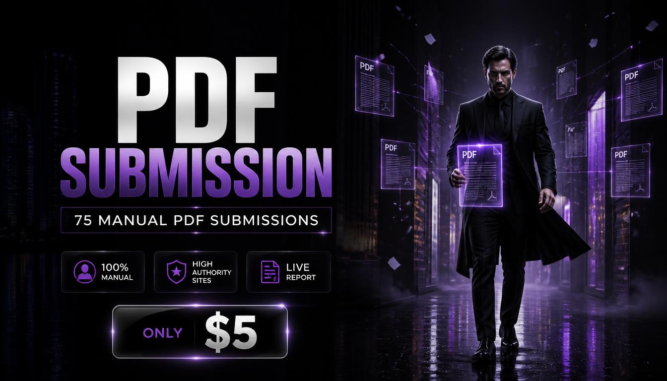 I Will Manually Submit PDF to High Authority Sites