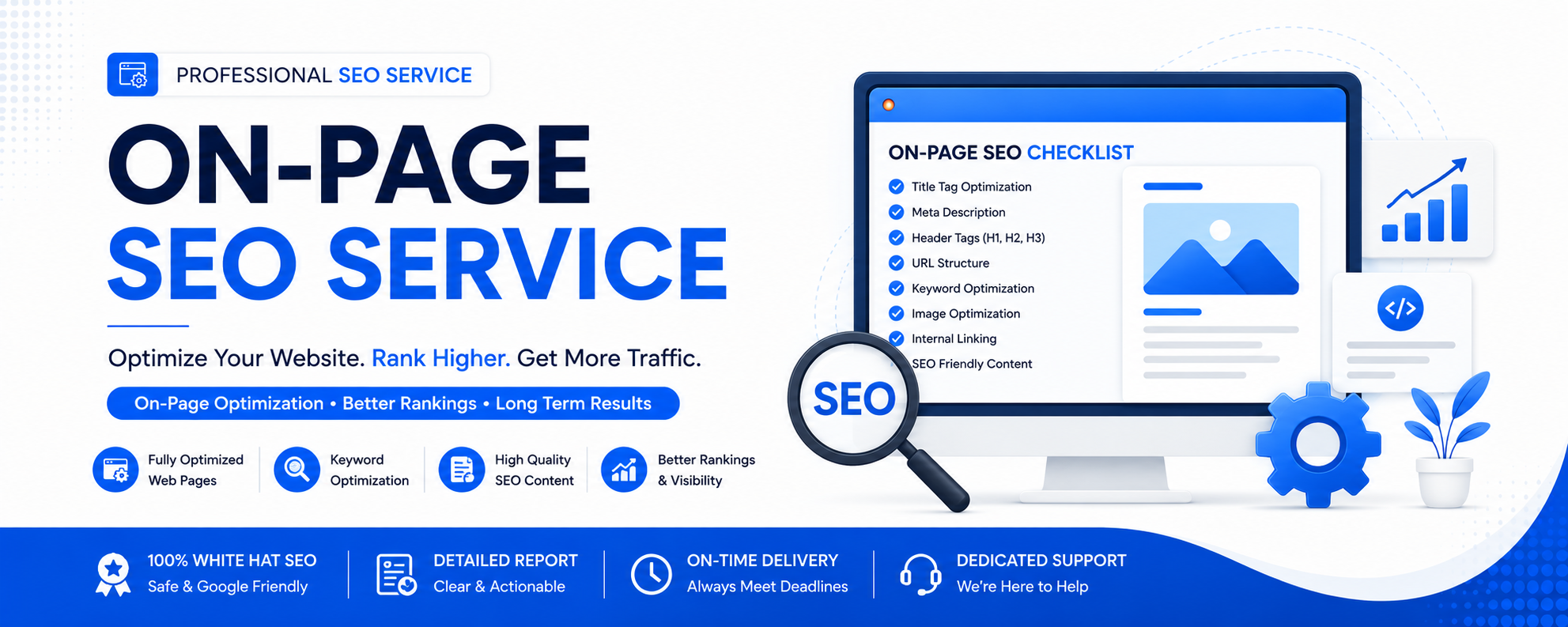 I will do professional on page SEO to optimize your w...
