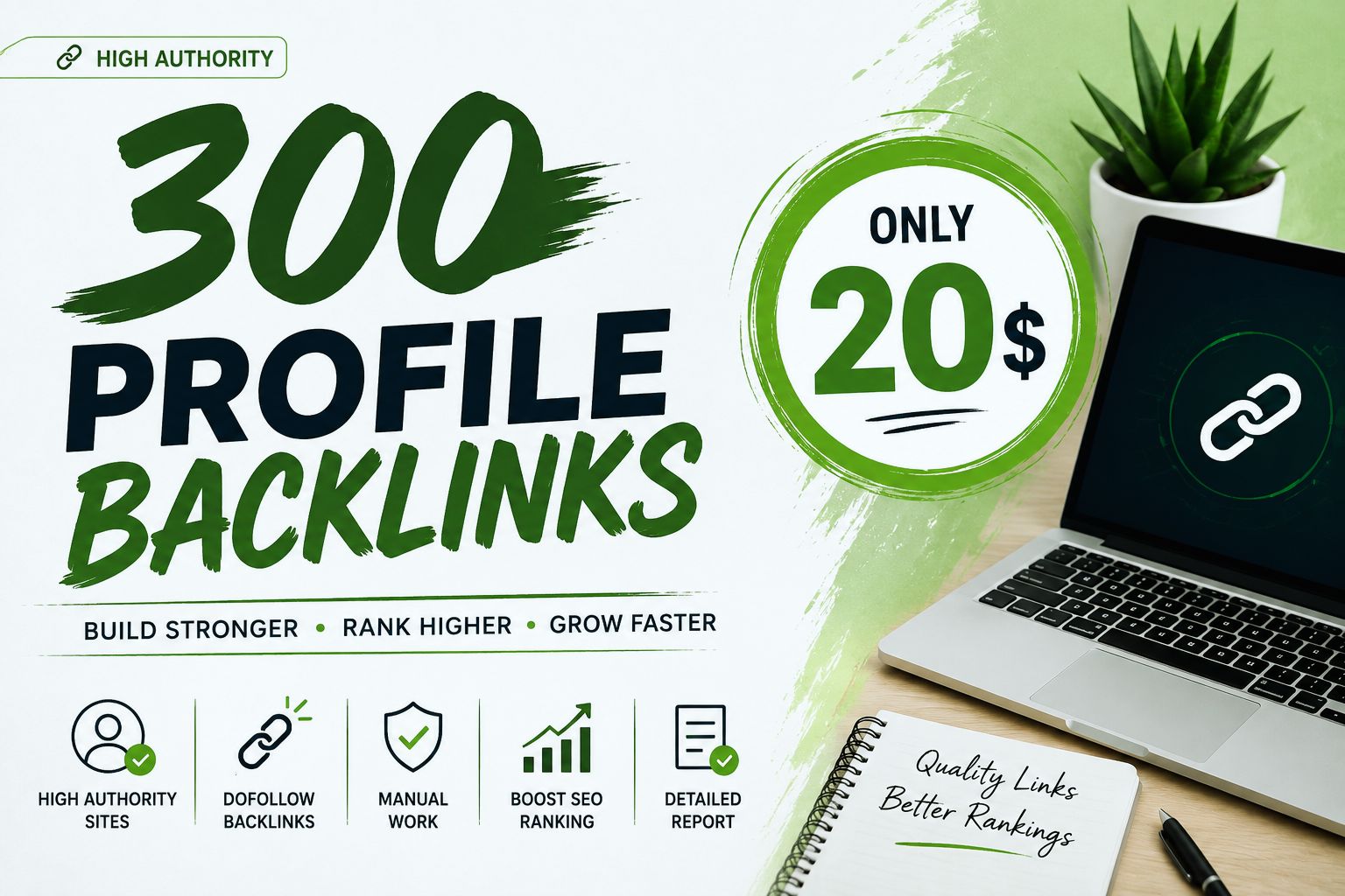 I Will Build 300 Strategic Profile Backlinks for Long-Term SEO Growth