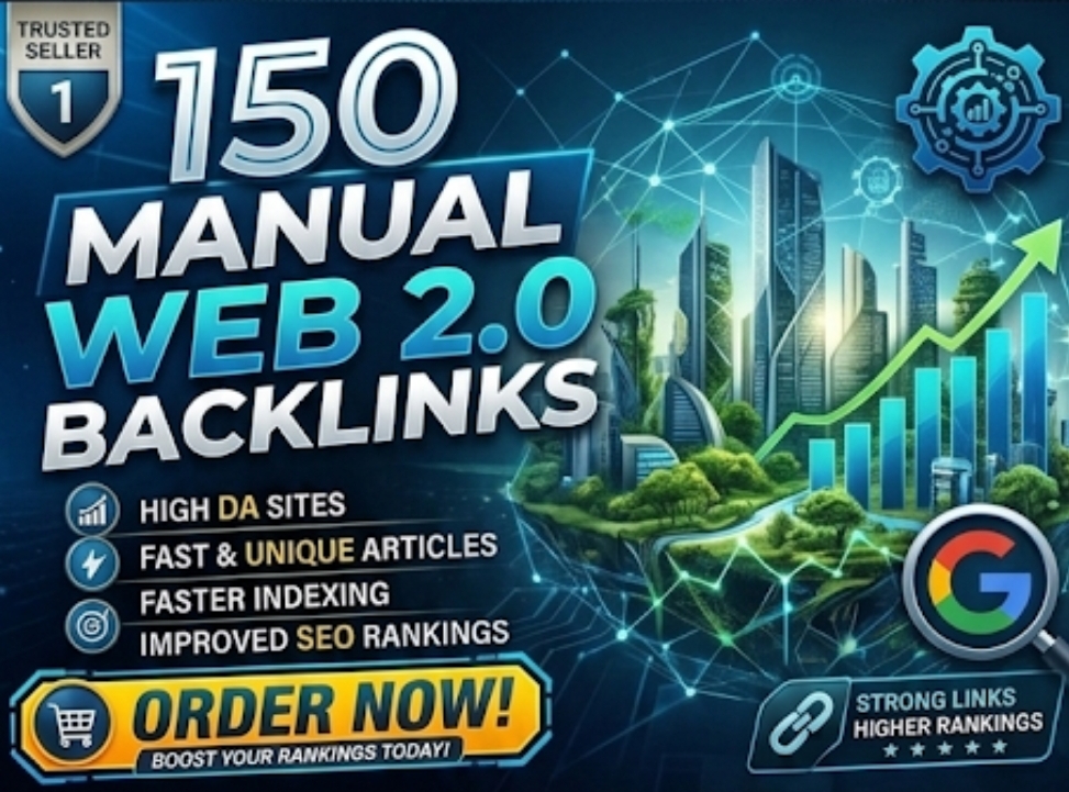 150 Manual Web 2.0 Dofollow Backlinks