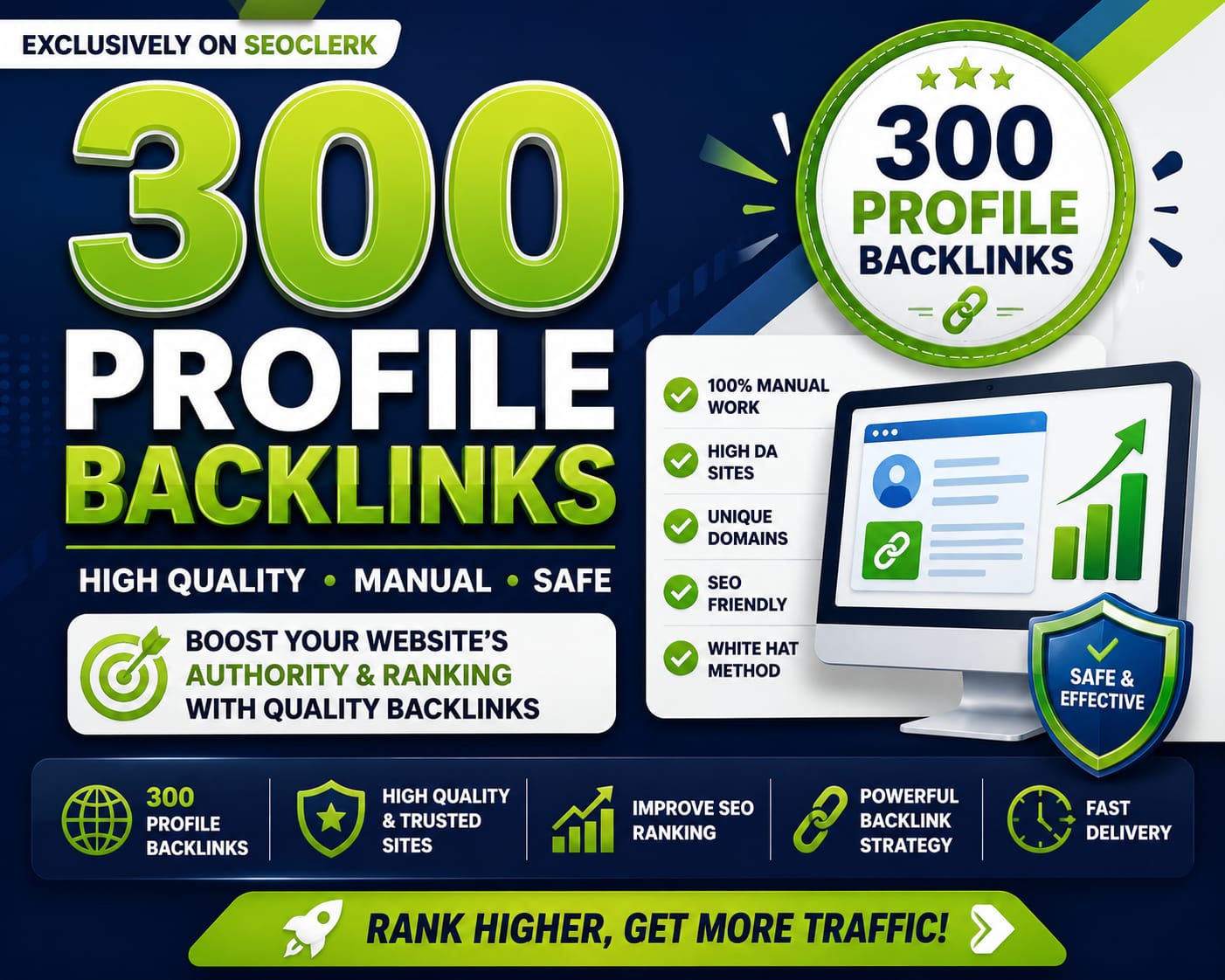 I Will Build 300 Quality Profile Backlinks for Websites