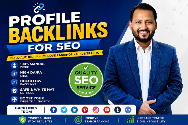 600+ Profile Backlinks for SEO