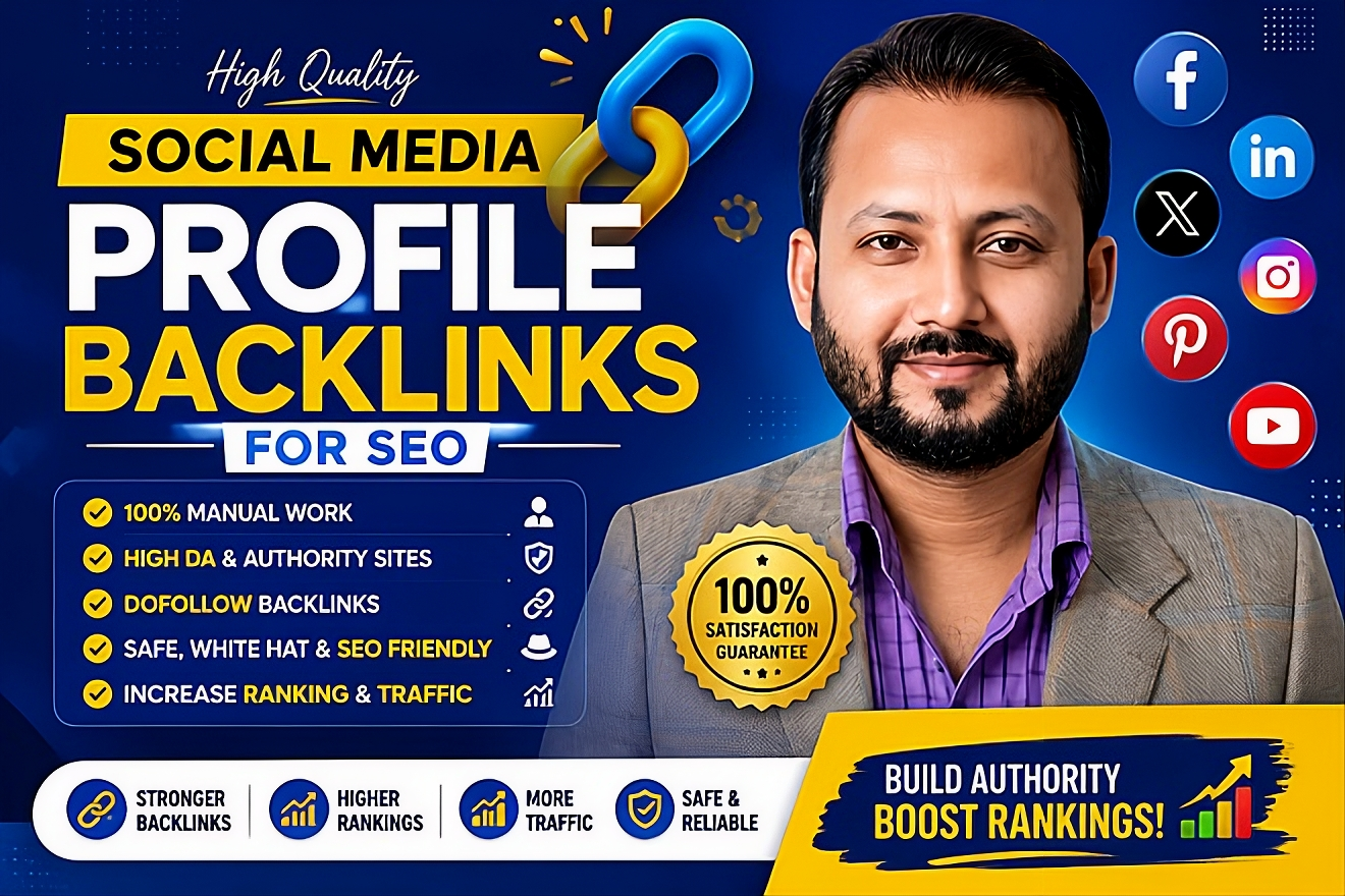 100+ Premium Social Media Backlinks for Higher Rankin...