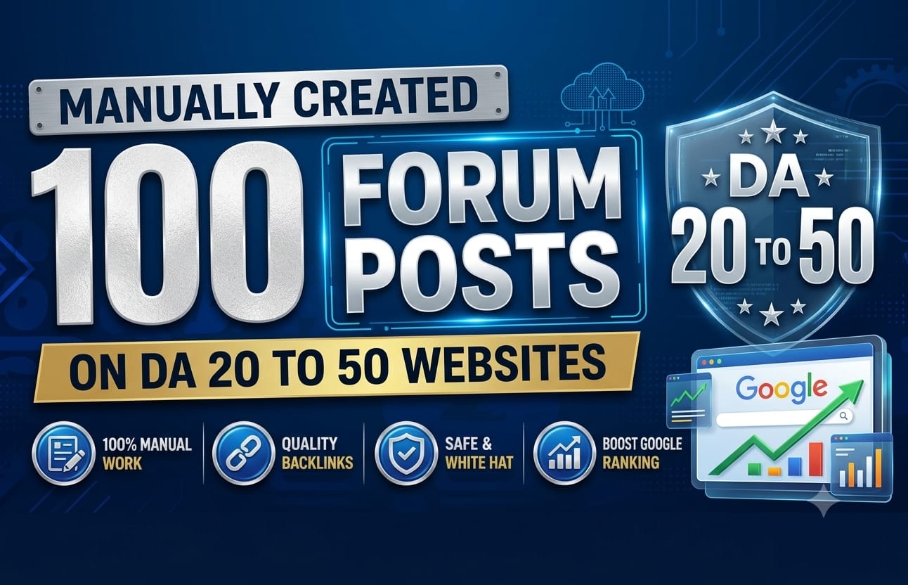 Get 100 Manually Created Forum Posts on Top Class Sit...
