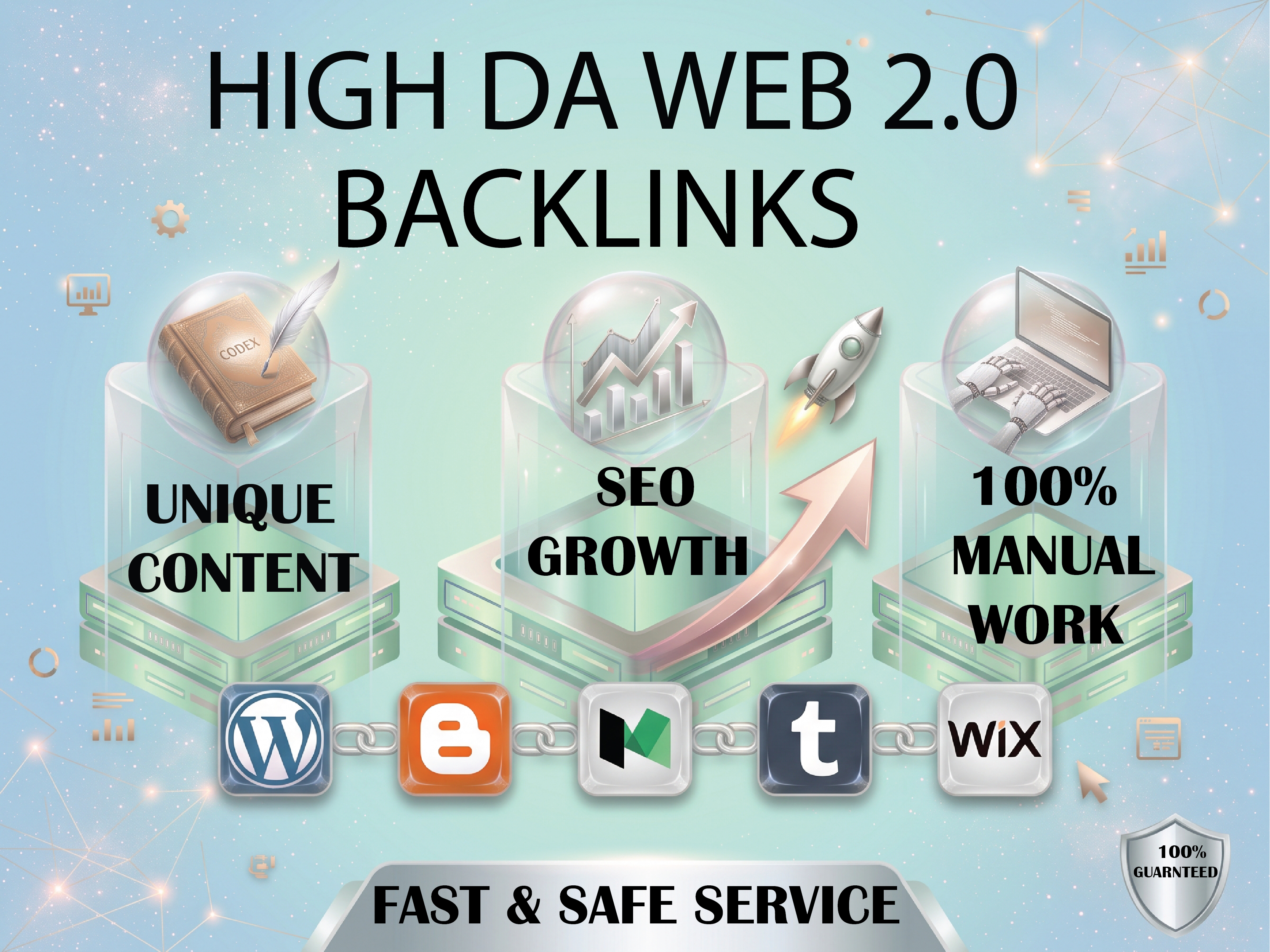 I Will Build High DA Web 2.0 Backlinks with Unique Co...