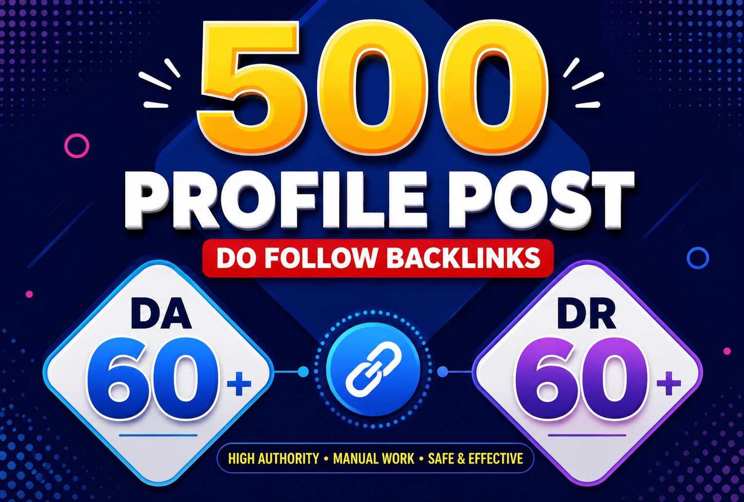 Get 500 Manual Profile Backlinks to Enhance Google Rankings