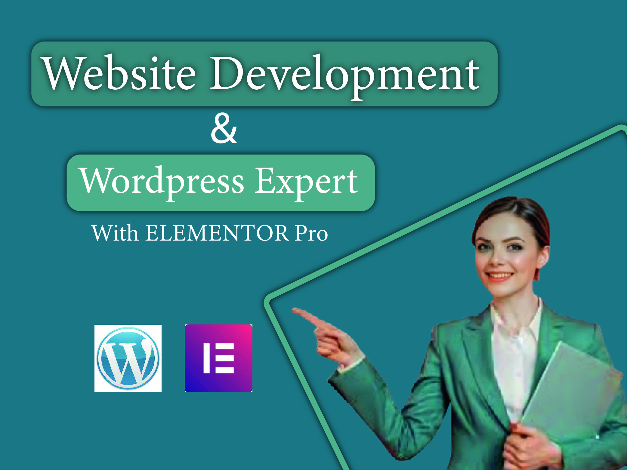 I will create a professional Wordpress website with e...