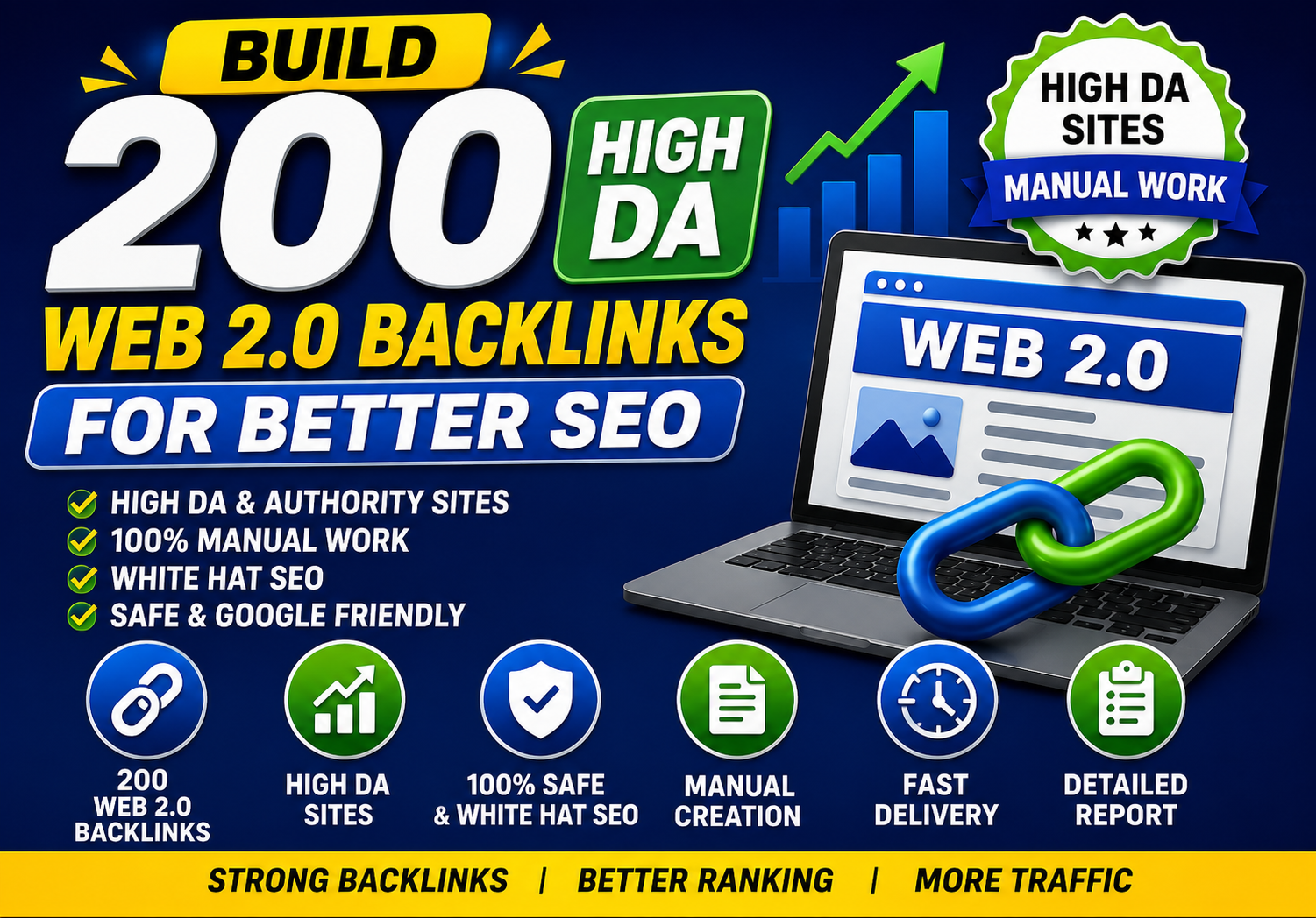 I will build Web 2.0 backlinks to improve your websit...