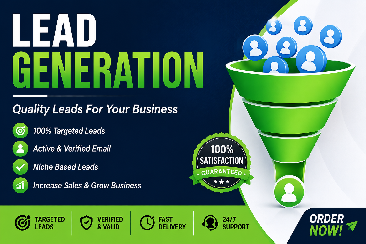 I will do B2B Lead Generation with 100 Email Phone and Company Info