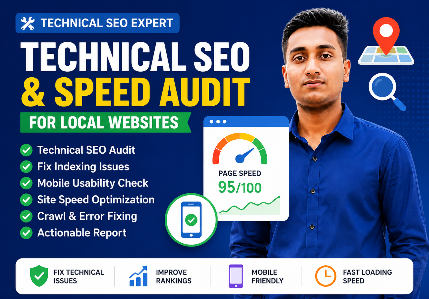 I will perform technical SEO audit and fix indexing a...