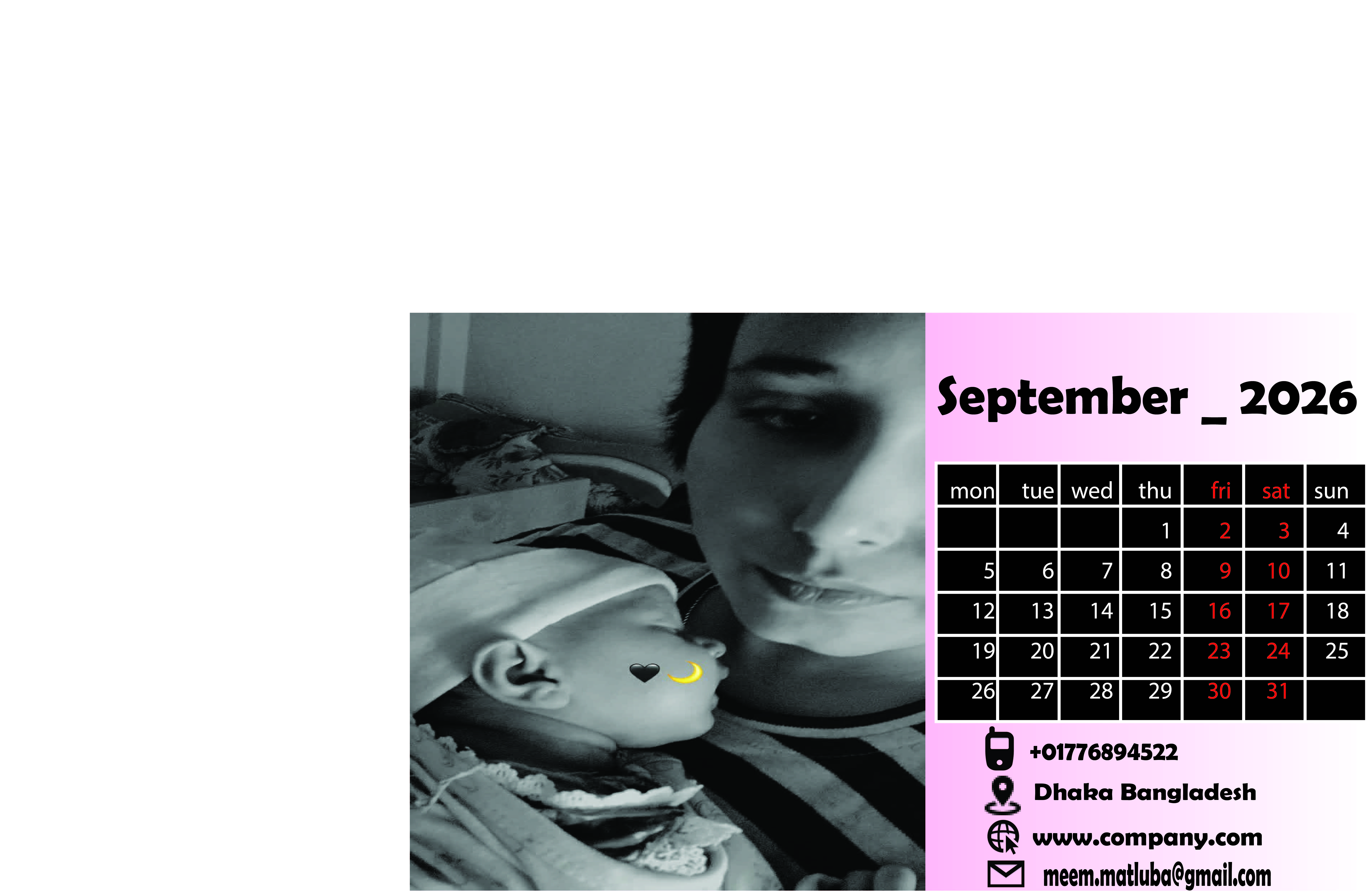 I Will Create a Stunning Custom Calendar Design