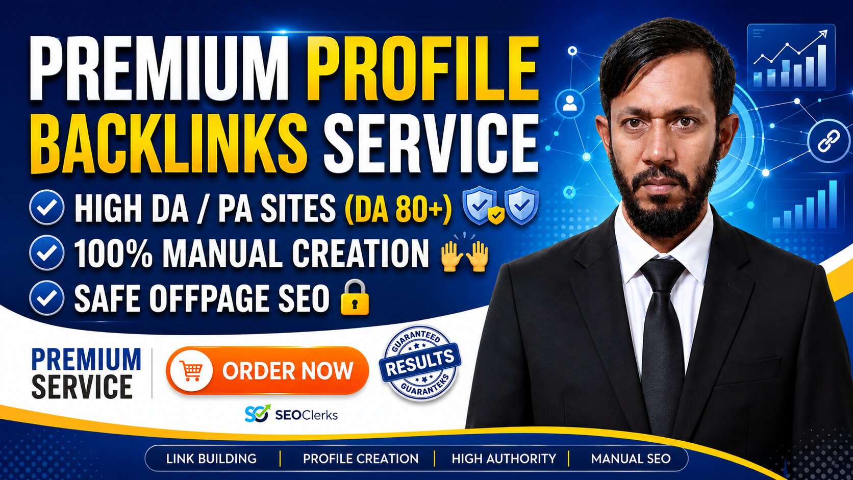 I will do manual high quality profile backlinks for o...