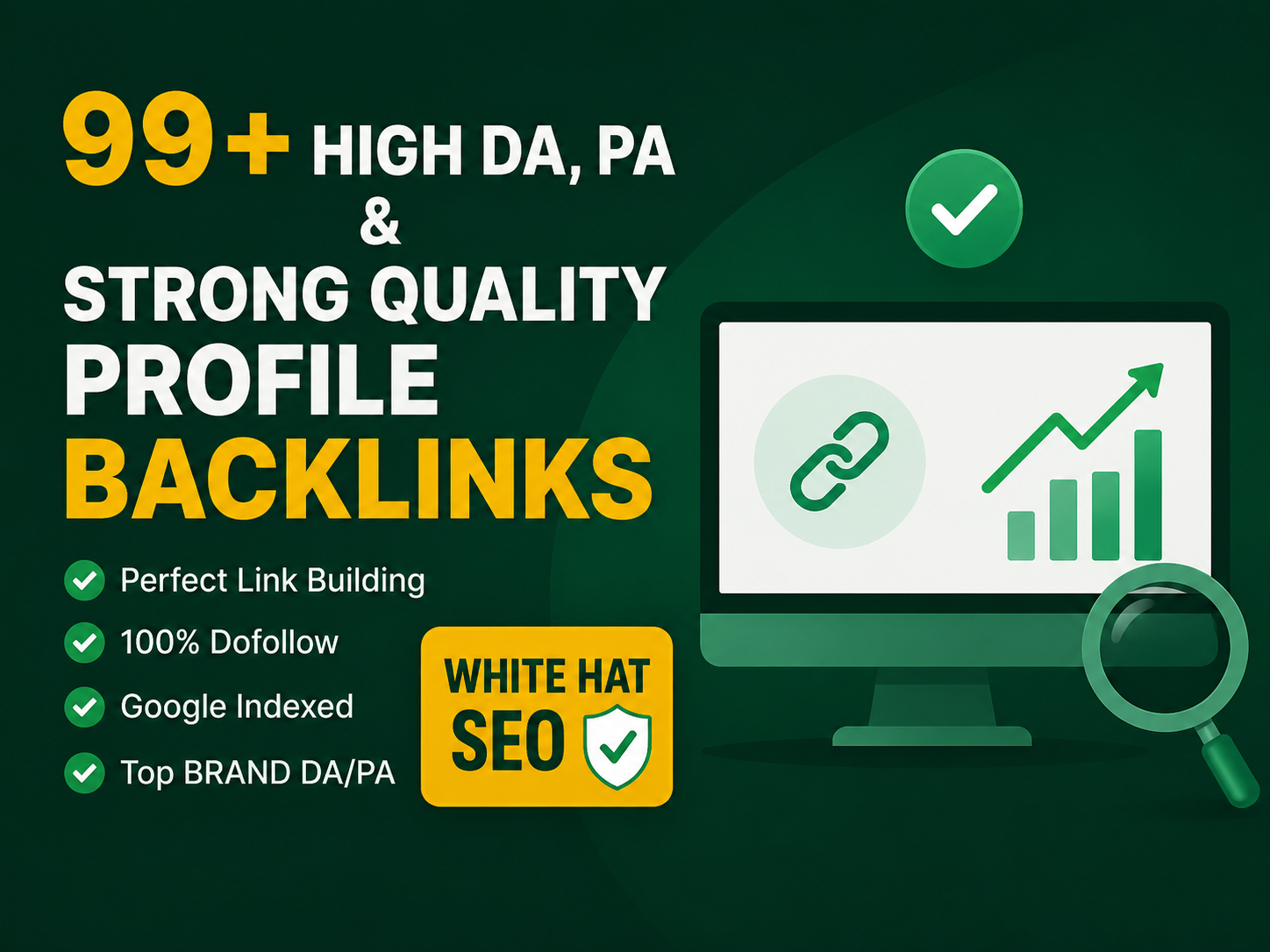  99+ Strong & High Quality DA, PA Profile Backlink