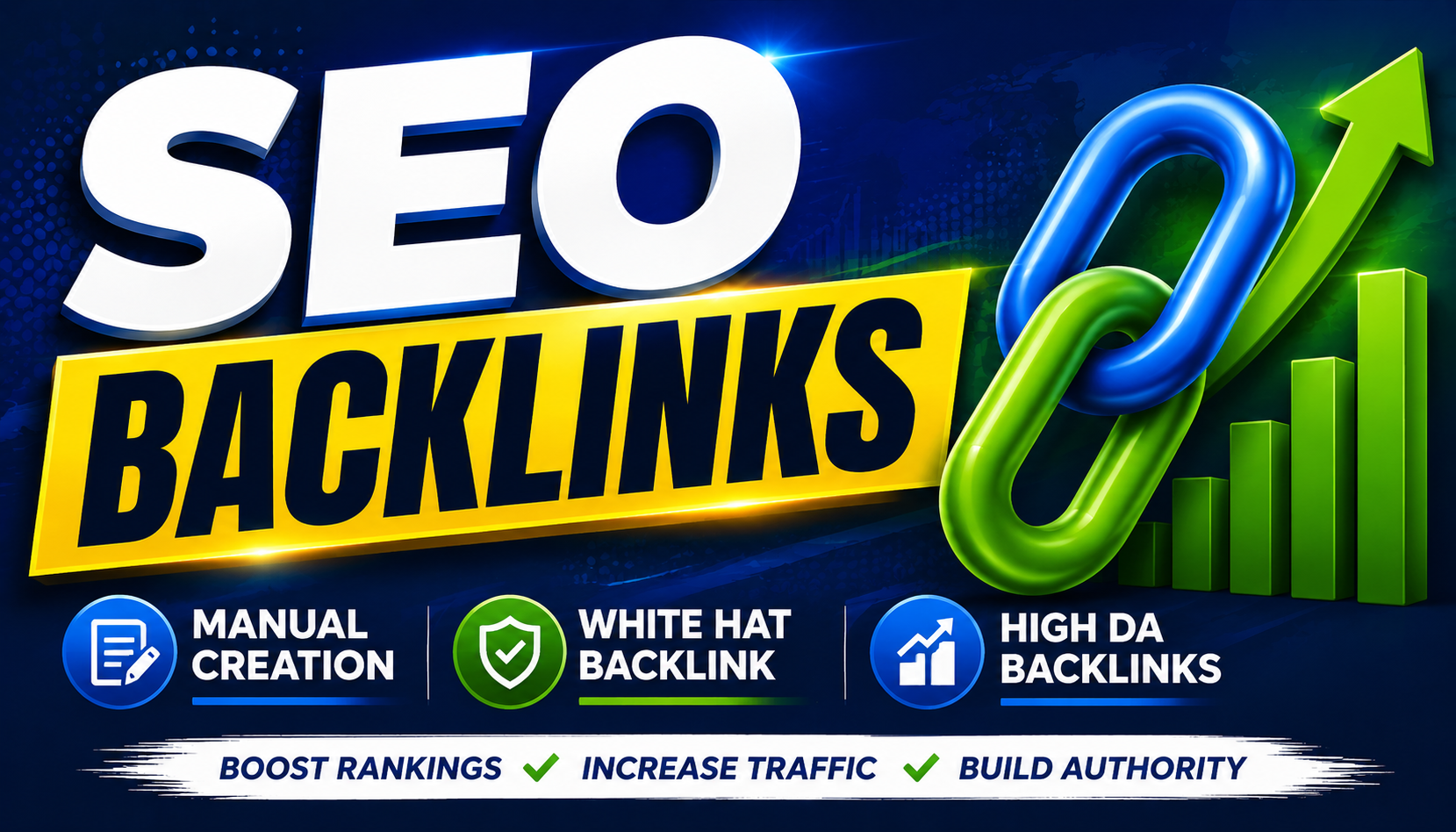 I will build high DA white hat SEO backlinks with manual link building