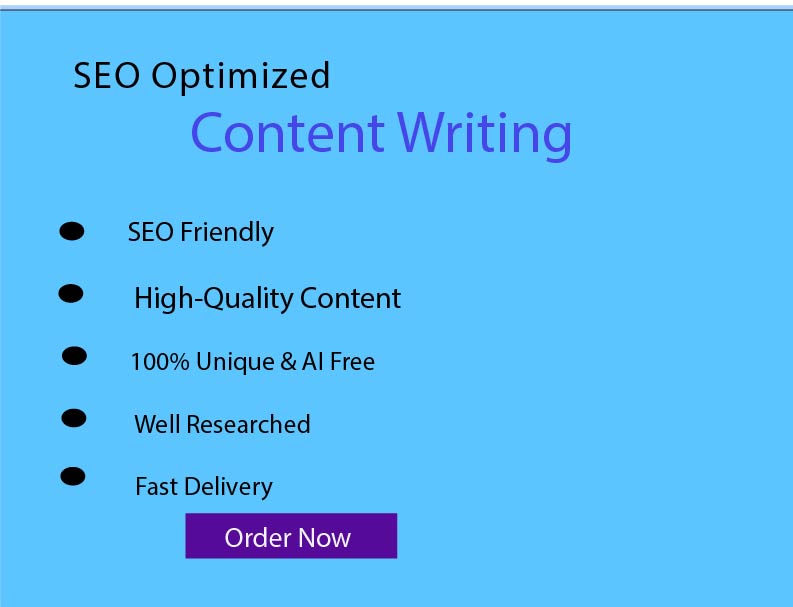 I Will do SEO Optimized Content Writing and Article Writing