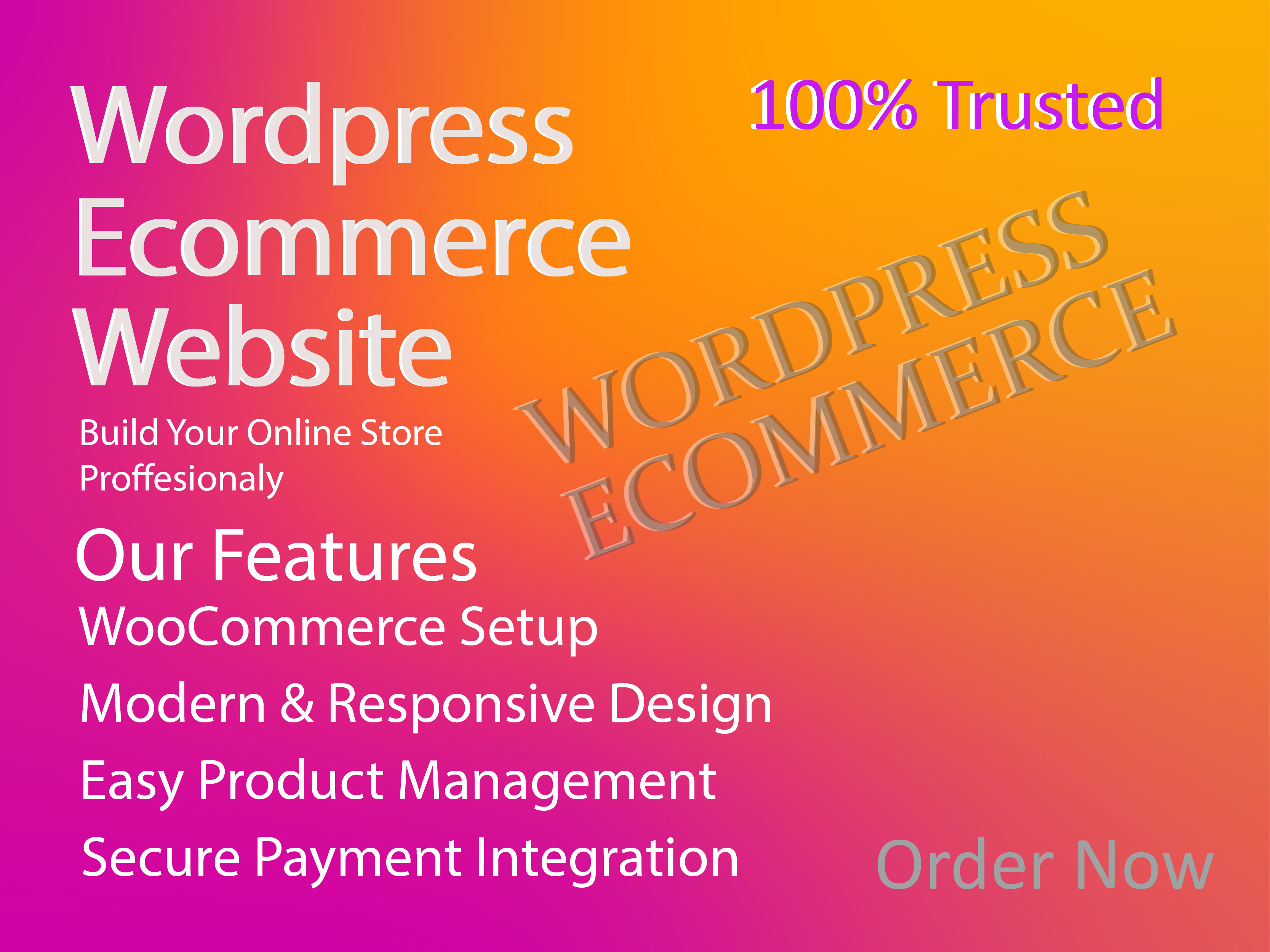 I will design or develop a responsive WordPress WooCommerce E-Commerce website