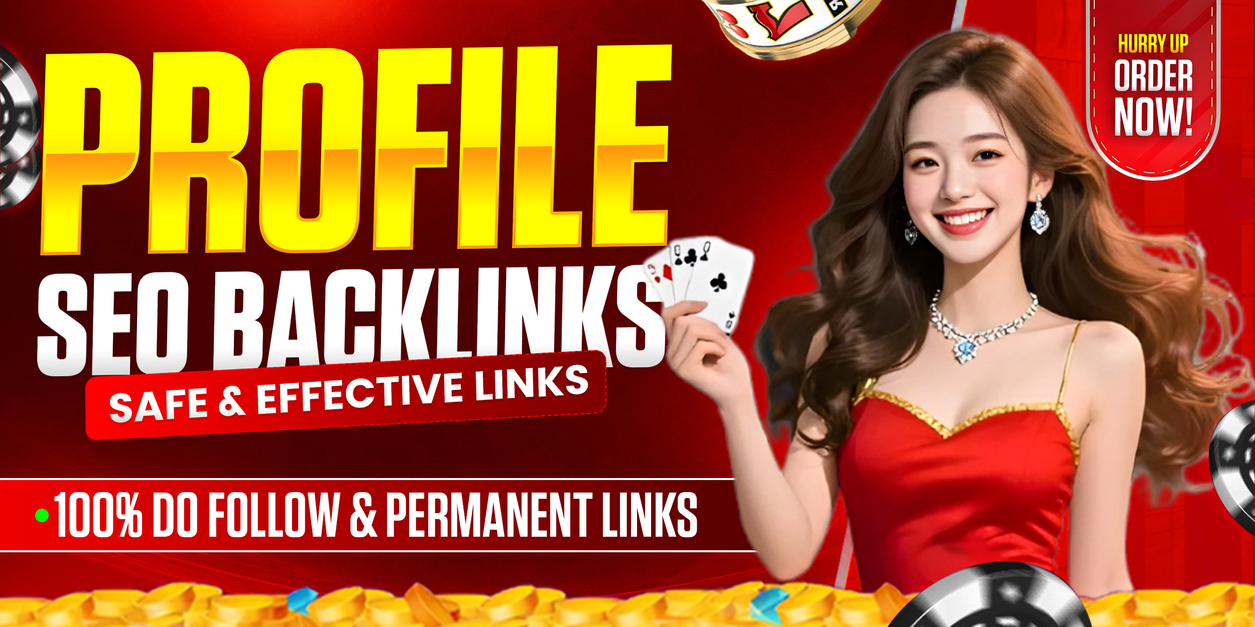Get 50 HQ Profile Backlinks on real authority high DA...