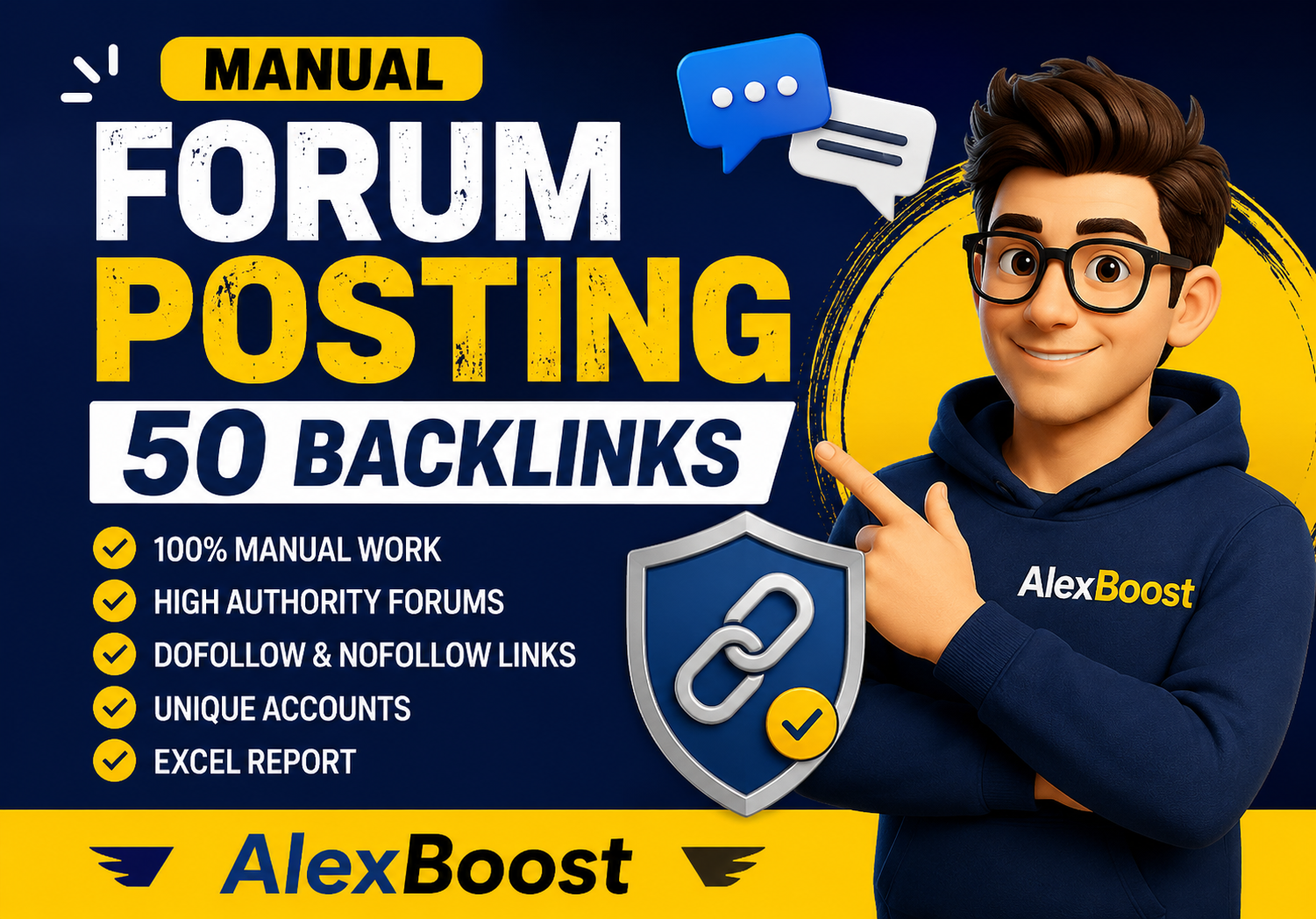 I Will Create 50 Manual High Authority Forum Posting ...
