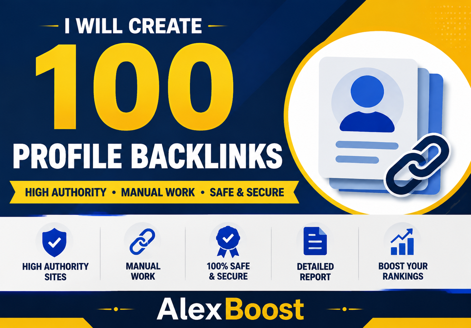 I Will Create 100 Powerful Profile Backlinks For Webs...