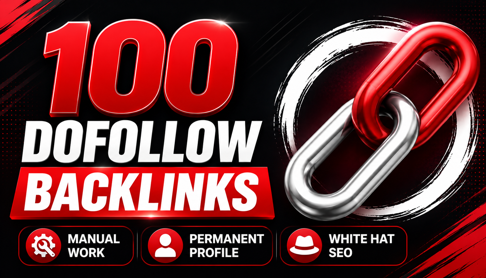 I will provide 100 High Quality Dofollow SEO Backlink...