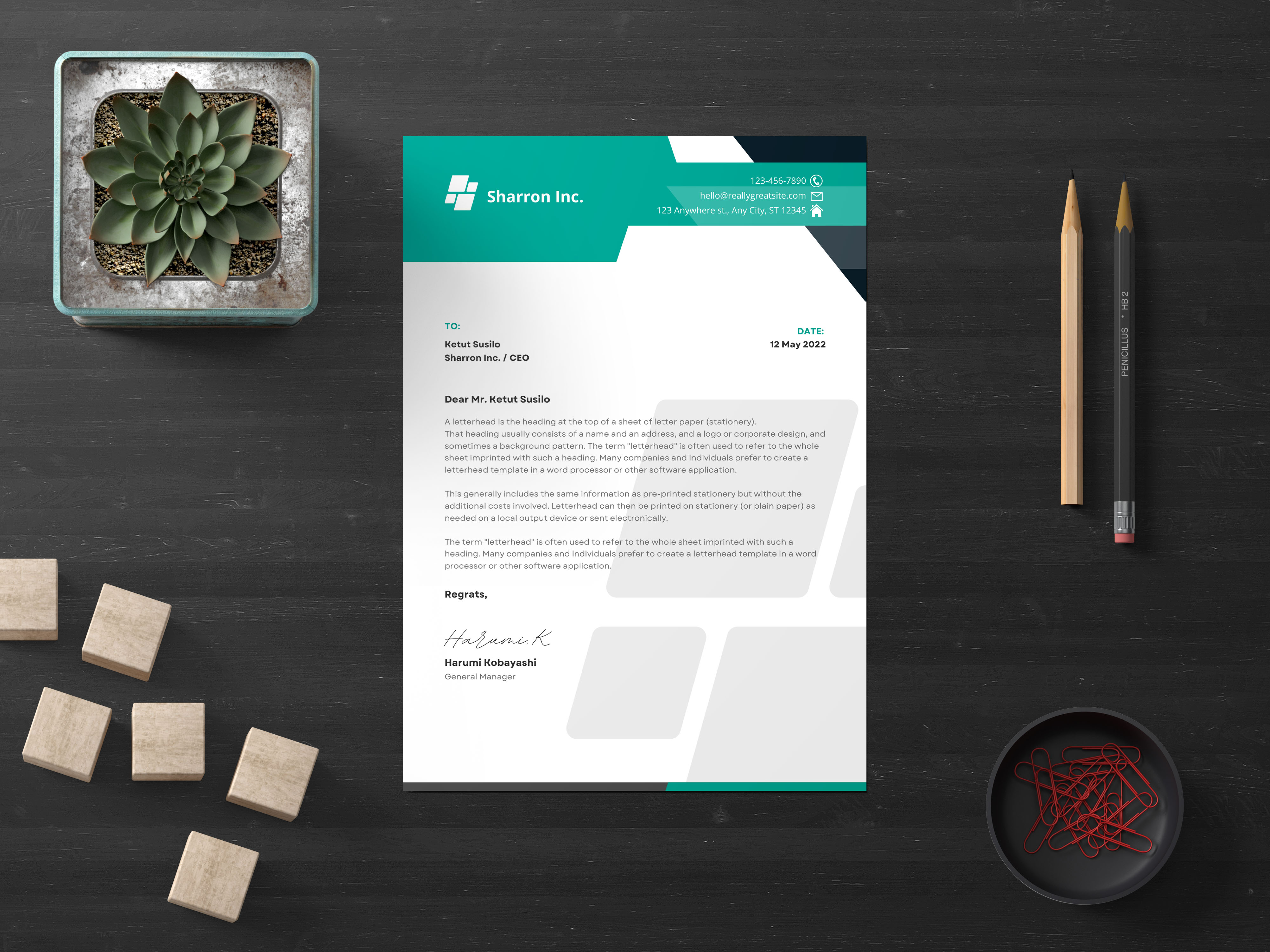I will do letterhead design, ms word letterhead design 