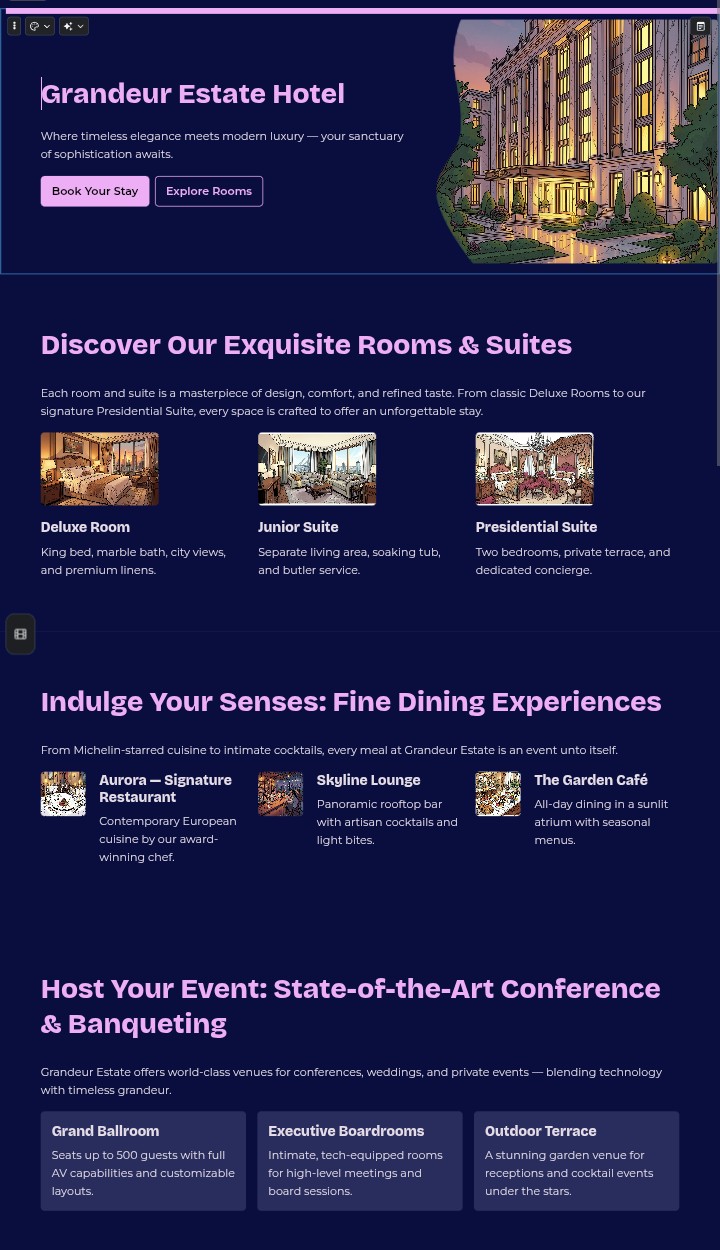 I will design a stunning modern website and landing p...
