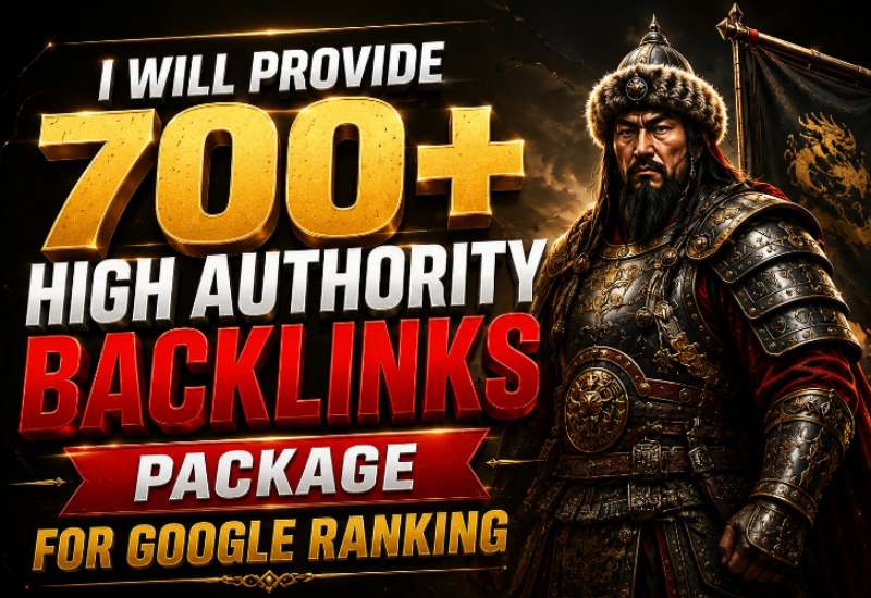 I Will Provide 700+ High Authority SEO Backlinks Pack...