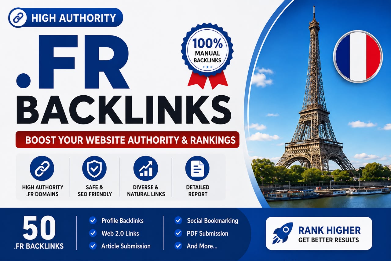 I Will Build 50 Authority. FR Backlinks for Your Webs...