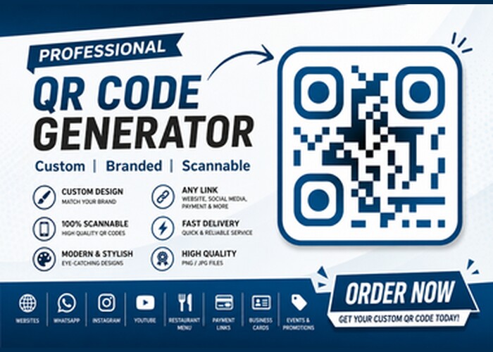 I will create professional customized QR code designs...