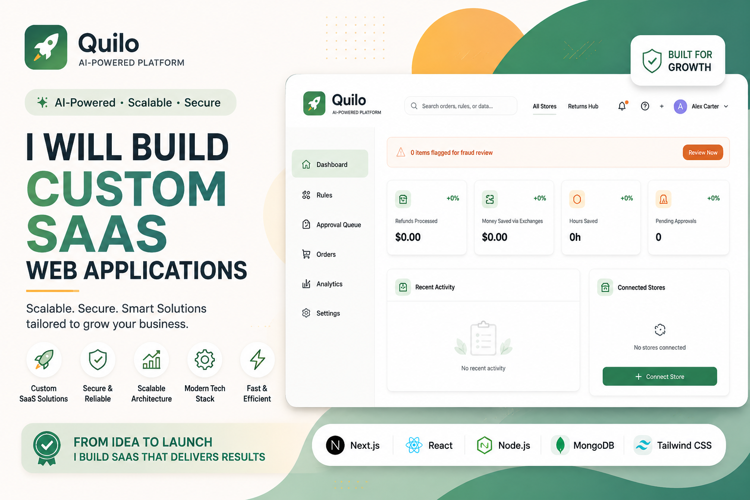 I Will Build a Custom SaaS Web Application, modern, ...