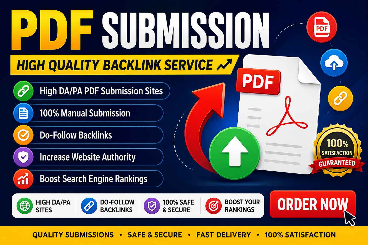 I will create 30 unique PDF backlinks to improve your website visibility
