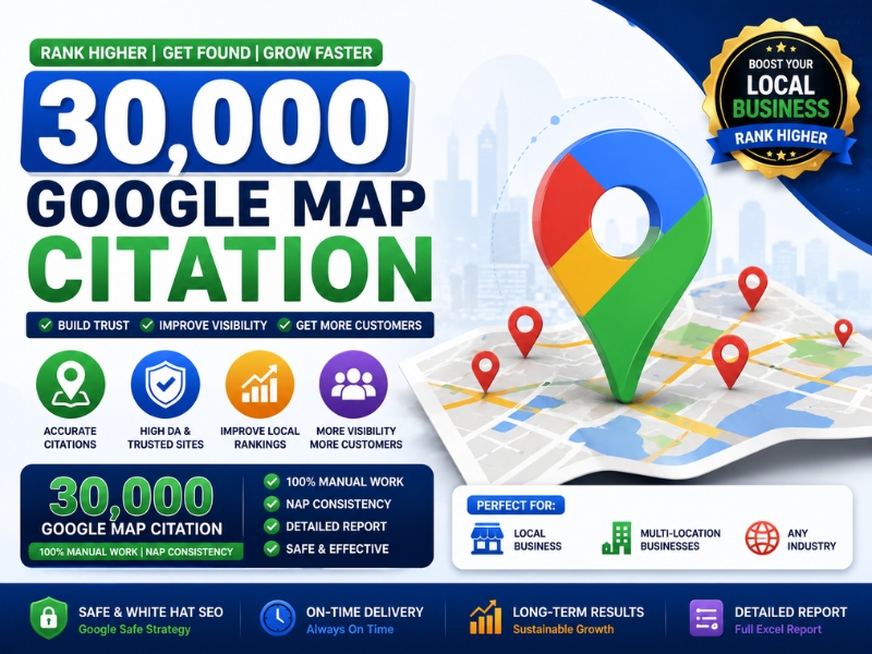 I Will Create 30000 High Quality Google Map Citations...