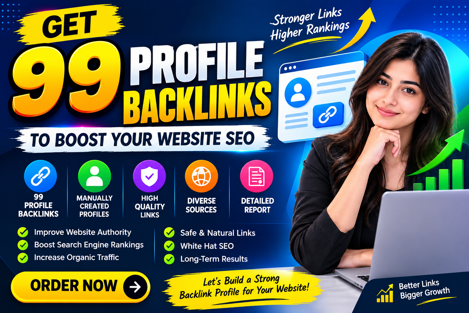I Will Build 99 High Quality Profile Backlinks for SE...