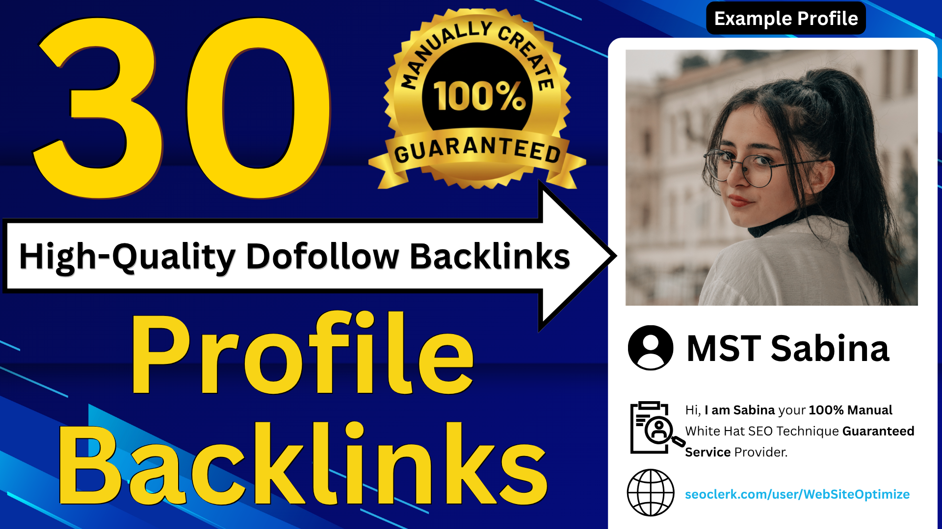 30 Do-follow Profile Backlinks High Authority Sites Manually Create Guaranteed