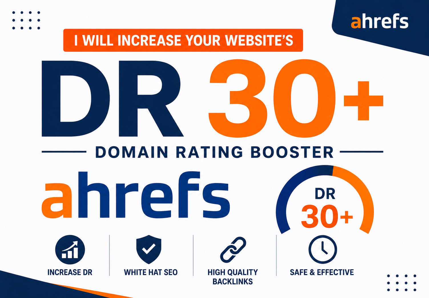 I Will Increase Your Website's Ahrefs DR 30+ - Domain...