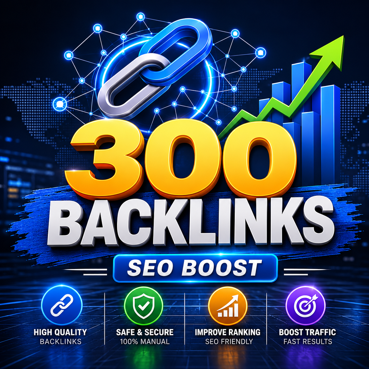 I Will Create 300 Manual Backlinks to Boost Your Website SEO & Visibility