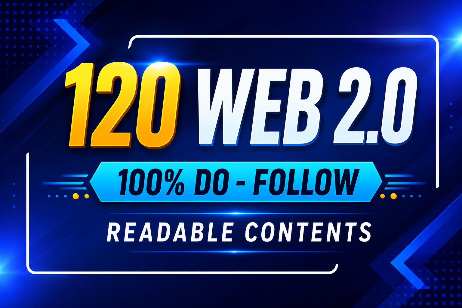BOOST YOUR WEBSITE On Top with 120 WEB 2.0 PROPERTIES...