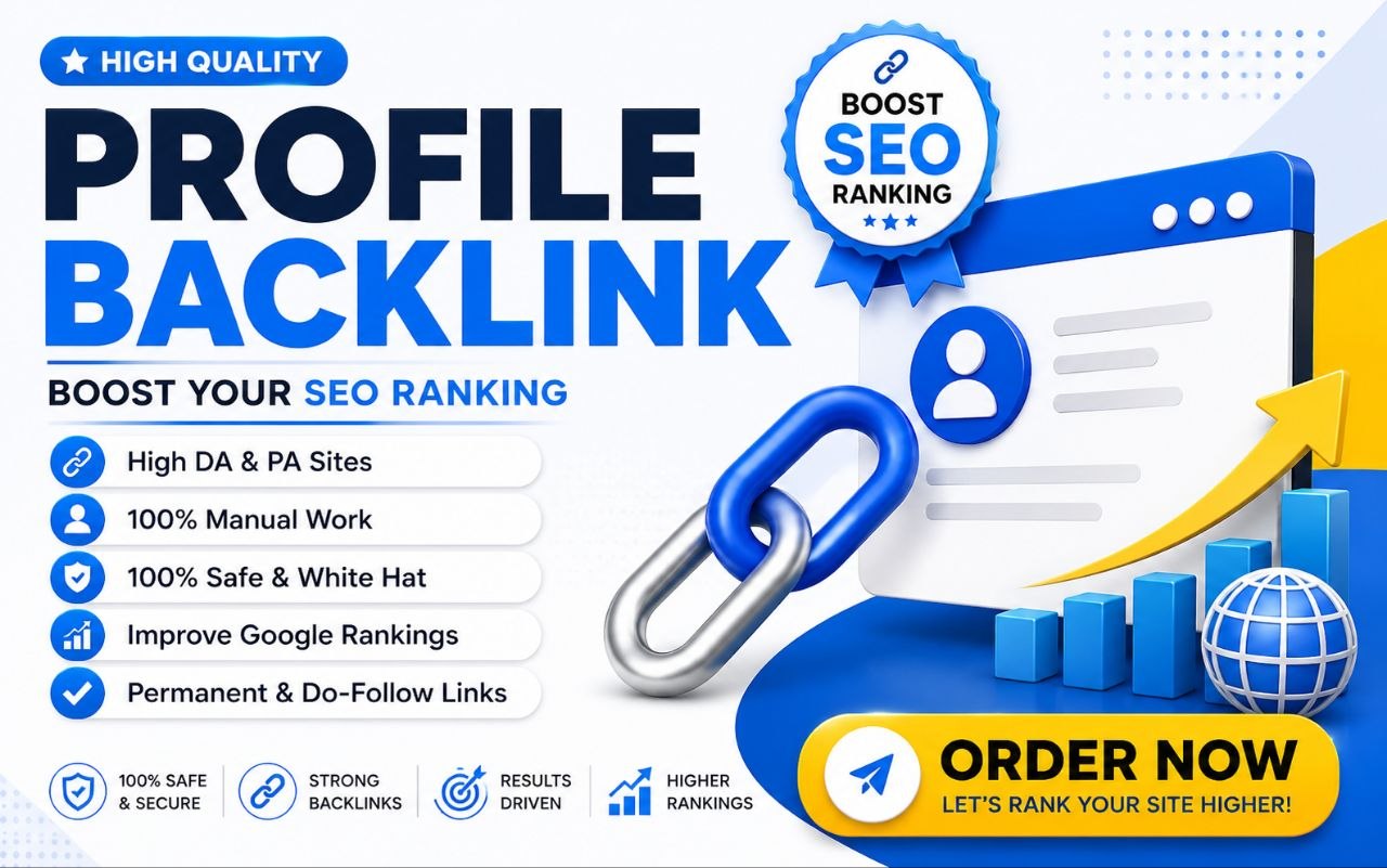 I will build 100 powerful profile backlinks to strengthen your SEO authority