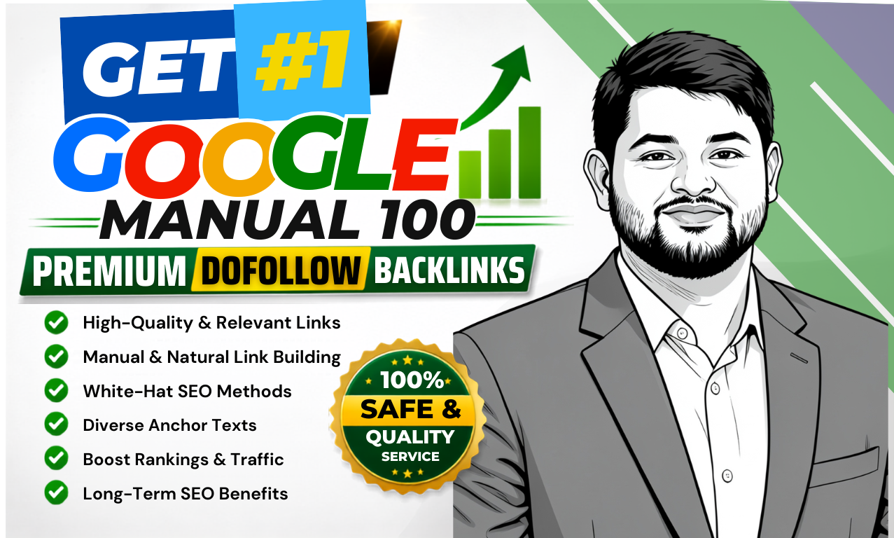 rank higher with 100 Unique powerful relevant dofollow SEO link building backlinks service