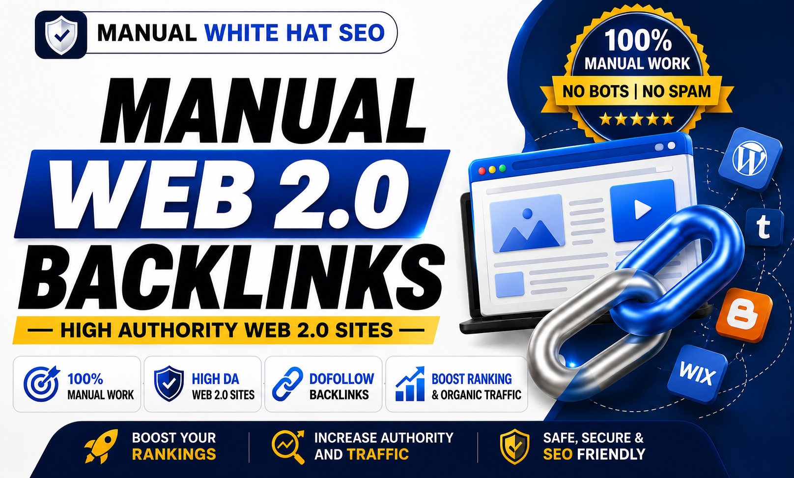 25+ Manual Web 2.0 Backlinks On High Authority Websites