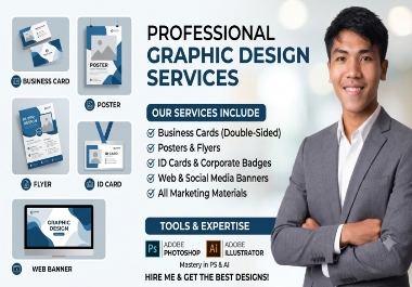 I will create professional graphic design, business ...