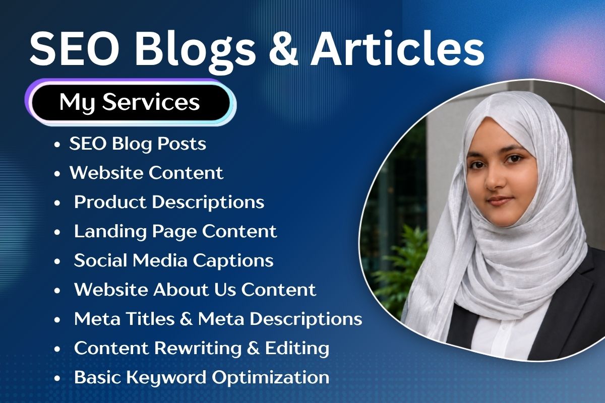 I Will Write SEO Optimized Blog Posts and Articles fo...
